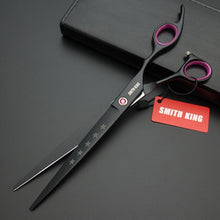 Load image into Gallery viewer, Professional animal hairdressing Scissors/Pet grooming scissors 8 inch Straight scissors&amp;Thinning scissors&amp;Curved scissors kits