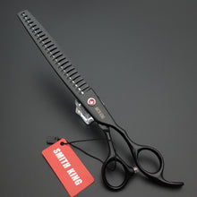Load image into Gallery viewer, Professional animal hairdressing Scissors/Pet grooming scissors 8 inch Straight scissors&amp;Thinning scissors&amp;Curved scissors kits