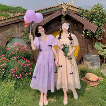 Load image into Gallery viewer, Puff Sleeve Dress Female Summer 2021 New Design Sense Niche Super Fairy Sweet Fairy Skirt Temperament Long Dress