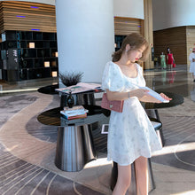 Load image into Gallery viewer, Puff Sleeve French Floral Print Maxi Mini Woman Dress Office Lady Korean Japan Style Kawaii Elegant Dress for Women 2021 Summer