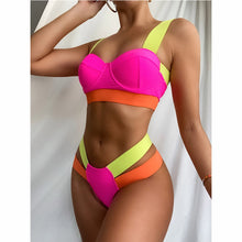 Load image into Gallery viewer, Push Up Bikinis High Waisted Swimsuits For Women Swimwear Brazilian Biuini Swimming Suits Beachwear Thong Bathing Suits Bikinis
