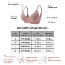 Load image into Gallery viewer, Push Up Bra Seamless Underwear Women Top Sexy Bras without Frame Thin Unwired Bralette Brassiere Soft Comfort Lingerie Deep V