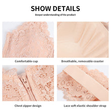 Load image into Gallery viewer, Push Up Bra Sexy Women&#39;s Underwear Lace Women&#39;s Bra Plus Size Bra Front Zipper Wireless Bras Bralette Top soutien gorge femme