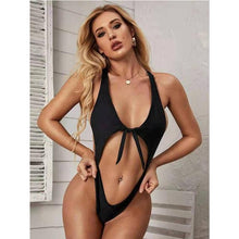 Load image into Gallery viewer, Push Up Sexy Mini Bikini Sets Women 2021 Summer Solid Color Backless Off Shoulder Swimsuit Female Beach Swimming Wear