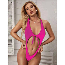 Load image into Gallery viewer, Push Up Sexy Mini Bikini Sets Women 2021 Summer Solid Color Backless Off Shoulder Swimsuit Female Beach Swimming Wear