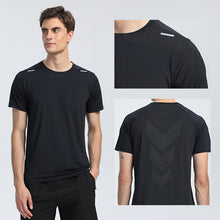 Load image into Gallery viewer, Quick Dry Men Running T-shirt Fitness Sports Top Gym Training Shirt Breathable Jogging Casual Sportswear