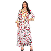 Load image into Gallery viewer, Ramadan Eid  Dubai Moroccan Kaftan Arabic Oman Turkey Islamic Clothing Fashion Muslim Abaya Green 2021 Dress For Women