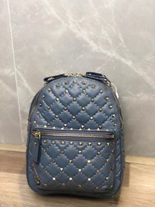 Real Sheepskin Leather Backpack Style Fashion Rivet School Bag Luxury Party Designer Lady Shoulder Bag 2023 Travel Mini Bags