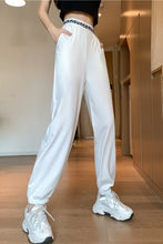 Load image into Gallery viewer, Real Shot Autumn New Loose Tappered Casual Pants for Women 2021 Korean Fashion High Waist Sport Trousers