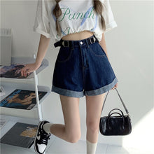 Load image into Gallery viewer, Retro Denim Sexy Casual Shorts High Waist Short Feminino Plus Size Korean Fashion Jeans Wide Leg Women&#39;s Clothing Denim Shorts