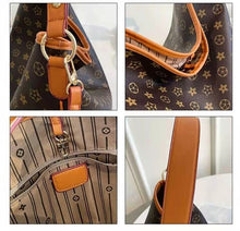 Load image into Gallery viewer, Retro aging shopping bag shoulder bag 2021 new trendy large-capacity tote diagonal commuter female bag