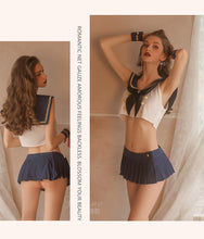 Load image into Gallery viewer, Role-playing Porno Schoolgirl Uniform Sailor Costume Women Sexy Lingerie Suit Exotica Top Skirt Set Cosplay Slutty Naughty Dress