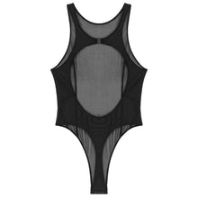 Load image into Gallery viewer, S-XXL Womens Sheer Mesh Lingerie Bodysuit Swimsuit O-neck Sleeveless Backless EroticJumpsuit Sexy Swimwear Nightwear Clubwear