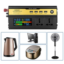 Load image into Gallery viewer, Peak 6000W Car Power Inverter DC 12V To AC 220V Transformer with USB Universal Socket Charger Modified Sine Wave Inverter