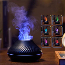 Load image into Gallery viewer, 2022 USB Essential Oil Diffuser With Flame Aroma Diffusers Ultrasonic Air Humidifier Home Office Fragrance Sooth Sleep Atomize