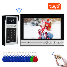 Load image into Gallery viewer, 9 inch WIFI Video Doorbell Tuya Waterproof Outdoor Intercom System Smart Home Door Phone Camera With ID Card Key Password