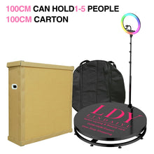 Load image into Gallery viewer, DHL  360 Photo Booth Automatic Spinning Camera Selfie 4 People 68-115cm Led Machine Portable Flexible