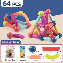 Load image into Gallery viewer, Magic Magnetic Building Blocks Toy Magnetic Construction Set Magnet Ball Sticks Rod Games Montessori Educational Toys For Kids