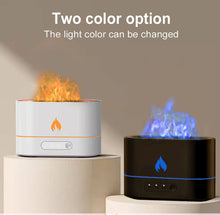 Load image into Gallery viewer, 2022 USB Essential Oil Diffuser With Flame Aroma Diffusers Ultrasonic Air Humidifier Home Office Fragrance Sooth Sleep Atomize