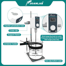 Load image into Gallery viewer, JOANLAB Official Store Mixer Lab Electric Stirrer Digital Display Overhead Stirrer Adjustable Height Lab Equipment 110V To 220V