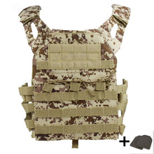 Load image into Gallery viewer, 600D Hunting Tactical Vest Military Molle Plate Carrier Magazine Airsoft Paintball CS Outdoor Protective Lightweight Vest