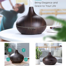 Load image into Gallery viewer, 550ML Electric Aroma Diffuser Essential Oil Diffuser Air Humidifier Ultrasonic Remote Control Color LED Lamp Mist Maker Car Home