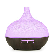 Load image into Gallery viewer, 550ML Electric Aroma Diffuser Essential Oil Diffuser Air Humidifier Ultrasonic Remote Control Color LED Lamp Mist Maker Car Home