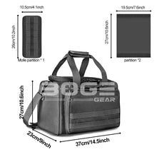 Load image into Gallery viewer, Shooting Range Bag Molle System Outdoor Hunting Accessory Nylon Tactical Gun Case Pack Pistol Tools Shoulder Bag Sniper Black