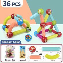 Load image into Gallery viewer, Magic Magnetic Building Blocks Toy Magnetic Construction Set Magnet Ball Sticks Rod Games Montessori Educational Toys For Kids