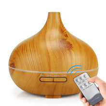 Load image into Gallery viewer, 550ML Electric Aroma Diffuser Essential Oil Diffuser Air Humidifier Ultrasonic Remote Control Color LED Lamp Mist Maker Car Home