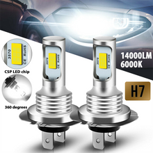 Load image into Gallery viewer, 2Pcs H7 H4 Led Car Fog Light Bulbs H1 H8 H9 H11 9005 9006 Super Bright CSP LED Headlight DRL Lamp Kit High Low Beam 6000K 12V