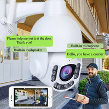 Load image into Gallery viewer, 5MP Security IP Camera Wifi 4K 8MP PTZ Dome POE Full Metal 5X Zoom Two Way Audio SD Card Slot Smart IR Humanoid Auto tracking