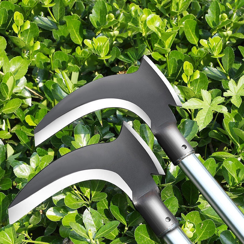 1PCS High Manganese Steel Double Sickle Chopping Scythe Axe Wood Chopping Trees Cutting Grass Machete Weeding Agricultural Tools