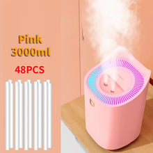 Load image into Gallery viewer, 3L Air Humidifier Essential Oil Aroma Diffuser Double Nozzle With Coloful LED Light Ultrasonic Humidifiers Aromatherapy Diffuser
