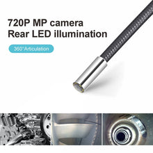 Load image into Gallery viewer, 3.9mm 360 ° Single lens Articulating Endoscope Camera With 5 inch LCD for Automotive Inspection Camera Pipeline Borescope