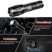 Load image into Gallery viewer, Powerful T6 LED Flashlight Super Bright Aluminum Alloy Portable Torch USB Rechargeable Outdoor Camping Tactical Flash Light