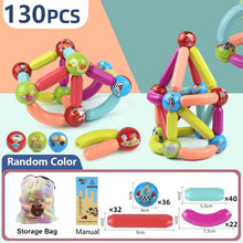 Load image into Gallery viewer, Magic Magnetic Building Blocks Toy Magnetic Construction Set Magnet Ball Sticks Rod Games Montessori Educational Toys For Kids