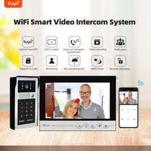 Load image into Gallery viewer, 9 inch WIFI Video Doorbell Tuya Waterproof Outdoor Intercom System Smart Home Door Phone Camera With ID Card Key Password