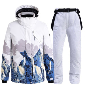 2022 New Women's Ski Jackets And Pants Set Windproof Waterproof Snowsuit Winter Warm Snowboarding Ski Suits