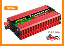 Load image into Gallery viewer, 1500W/2000W/2600W DC 12V to AC 220V Portable Car Power Inverter Charger Converter Adapter Universal EU Socket Auto accessories