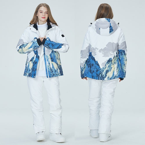 2022 New Women's Ski Jackets And Pants Set Windproof Waterproof Snowsuit Winter Warm Snowboarding Ski Suits