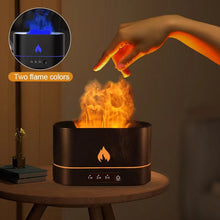 Load image into Gallery viewer, 2022 USB Essential Oil Diffuser With Flame Aroma Diffusers Ultrasonic Air Humidifier Home Office Fragrance Sooth Sleep Atomize