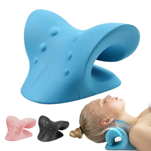 Neck Massage Pillow Portable Gravity Acupressure Shoulder Pain Relief Tool Vertebral Massage Pillow Acupoint Gravity Shiatsu