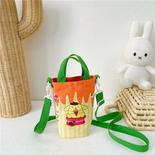 Load image into Gallery viewer, Sanrio Children Outdoor Water Cup Bag Cylindrical Shoulder Bags Hello Kitty Kulomi Melody Cartoon Printing Girls Messenger Bag
