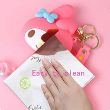 Load image into Gallery viewer, Sanrio Hello Kitty Coin Purse Kawaii Kuromi Hello Kitty Wallet Cute Keychain Pendant Silicone Bag Cartoon Pvc Waterproof Wallet