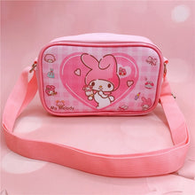 Load image into Gallery viewer, Sanrio Kawaii Cinnamon Roll Kuromi My Melody Pu Waterproof Slung Shoulder Bag Storage Small Square Bag