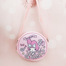 Load image into Gallery viewer, Sanrio Kawaii Cinnamon Roll Kuromi My Melody Pu Waterproof Slung Shoulder Bag Storage Small Square Bag