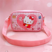 Load image into Gallery viewer, Sanrio Kawaii Cinnamon Roll Kuromi My Melody Pu Waterproof Slung Shoulder Bag Storage Small Square Bag