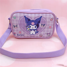 Load image into Gallery viewer, Sanrio Kawaii Cinnamon Roll Kuromi My Melody Pu Waterproof Slung Shoulder Bag Storage Small Square Bag