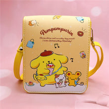 Load image into Gallery viewer, Sanrio Kawaii Cinnamon Roll Kuromi My Melody Pu Waterproof Slung Shoulder Bag Storage Small Square Bag